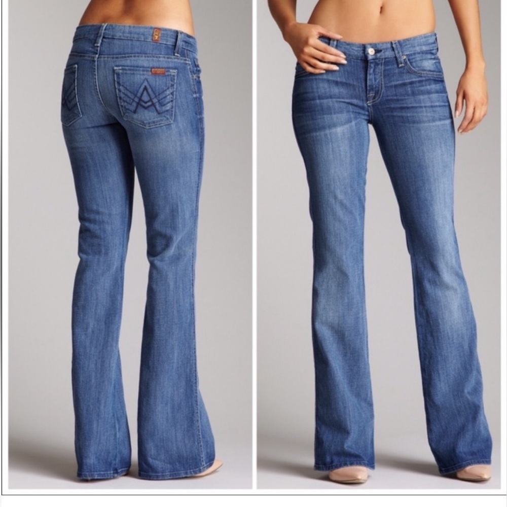 Size 25 7 for all mankind Low Rise ‘A’ Pocket Jean